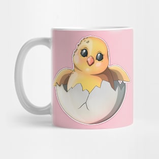 Reva Prisma hatching chick emoji Mug